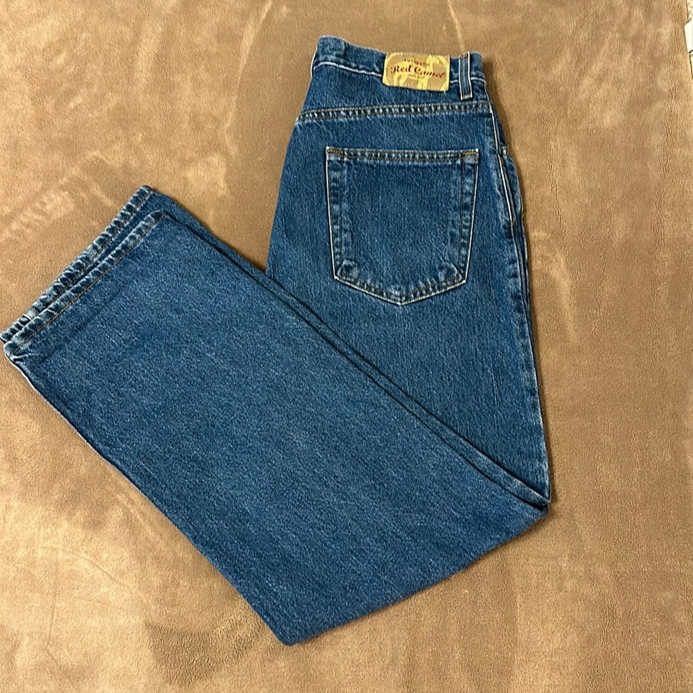 Thick Denim Red Camel guys blue jeans. 32x30. Stove Pipe Legs. Great Condition!